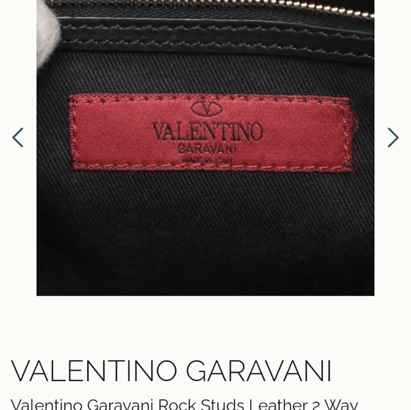 Valentino Garavani Black Tote with Silver Studs - Picture 12 of 13